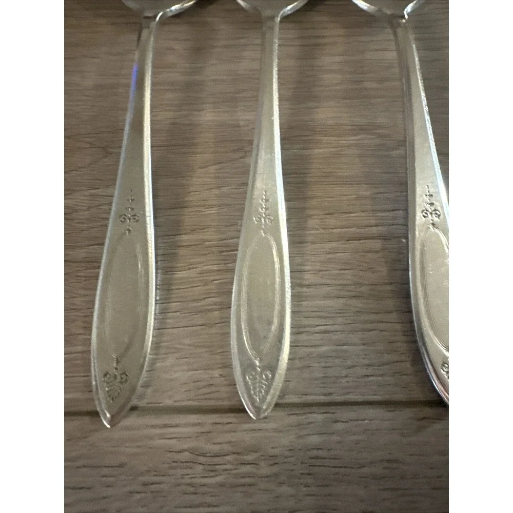Oneida‎ Silverplate 3 Community 1917 Adam Pattern Tablespoons Flatware
